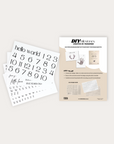 scratch on transfer sheet for scrapbooking or diy project - baby keepsakes