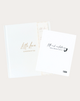 Keepsake footprint and handprint and photo album