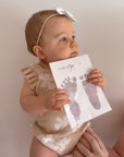 no mess and baby safe ink to print their footprints
