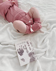 inkless and no mess baby handprint and footprint cards