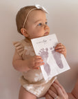 no mess baby safe inkless print kit of baby footprints when they start walking