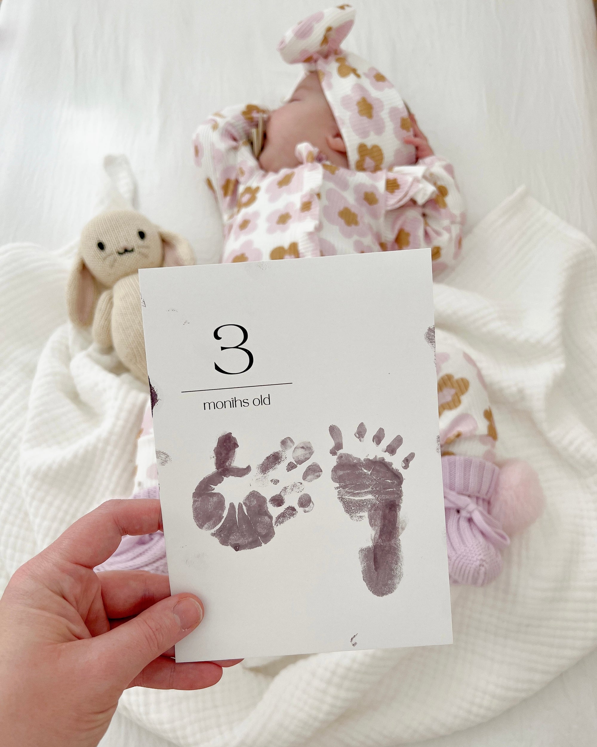 Inkless print kit for baby handprints and footprints mess free