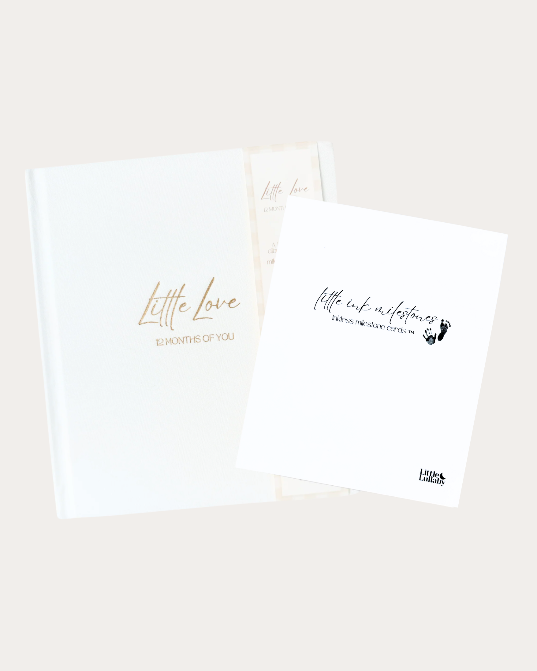 Keepsake footprint and handprint and photo album