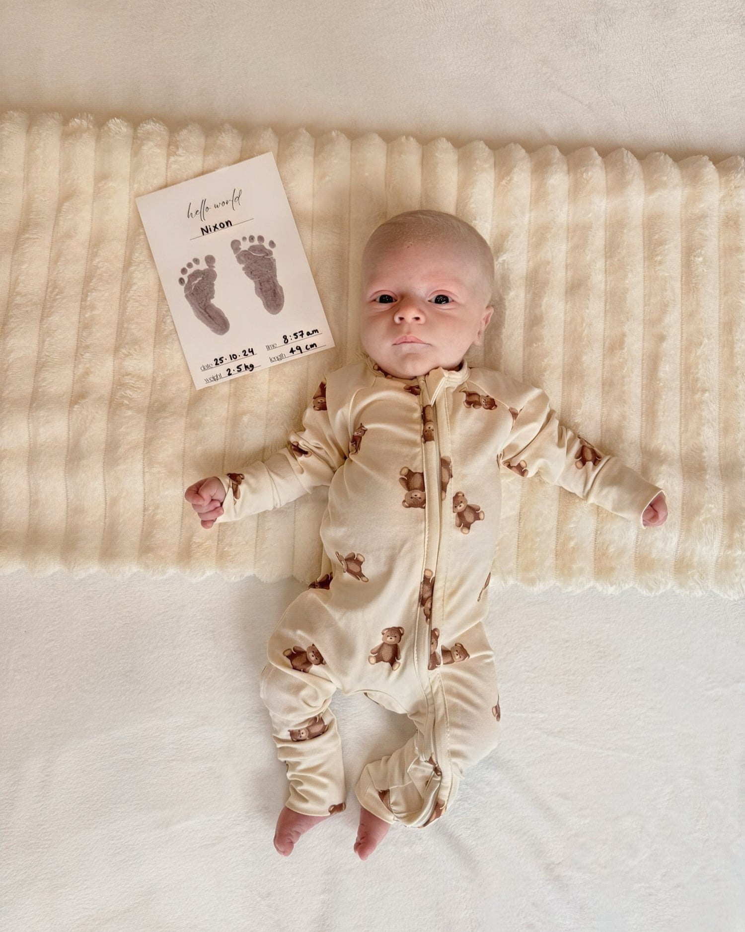Baby Announcement Inkless Print Kit