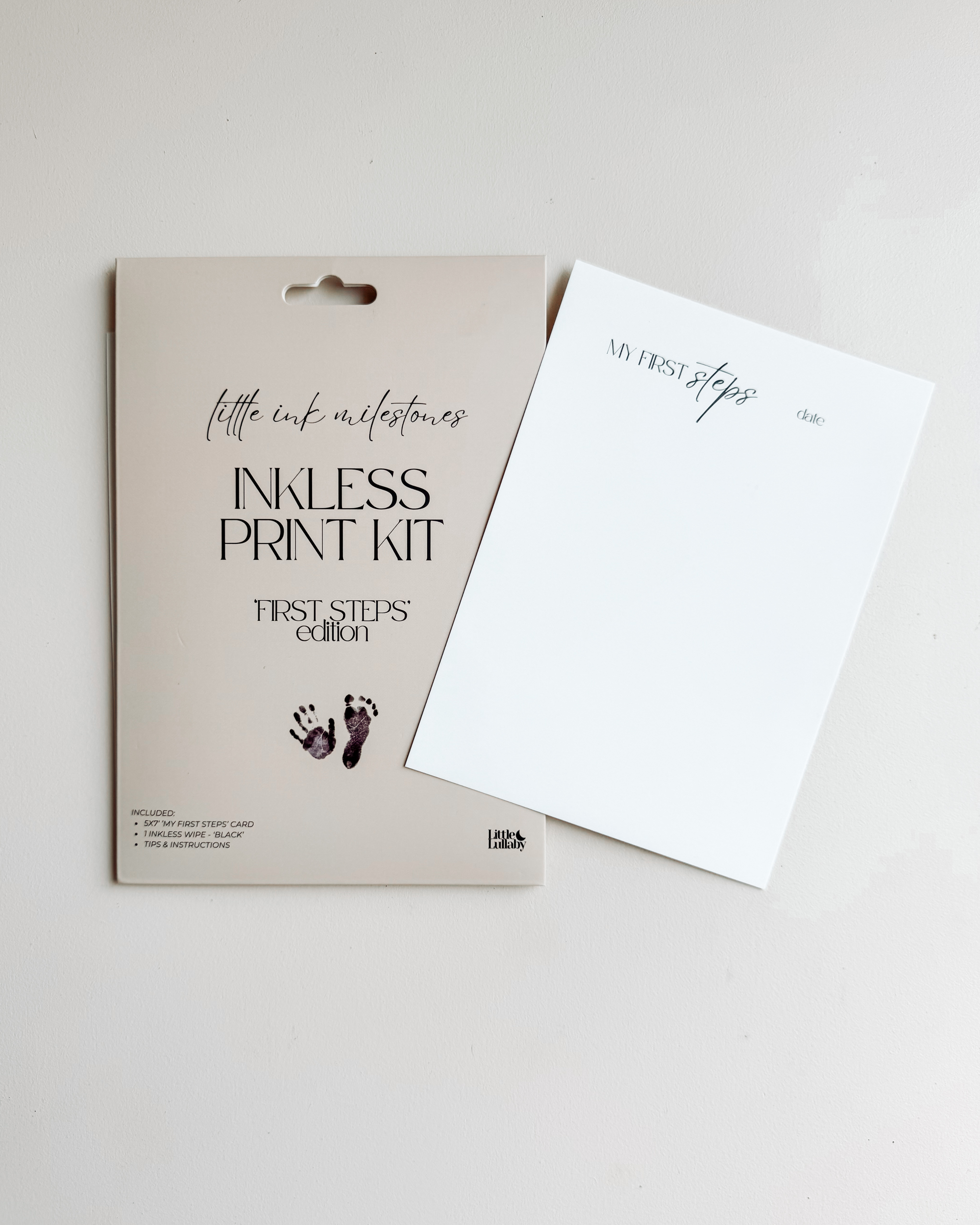 Mess-free inkless baby handprint and footprint keepsake kit
