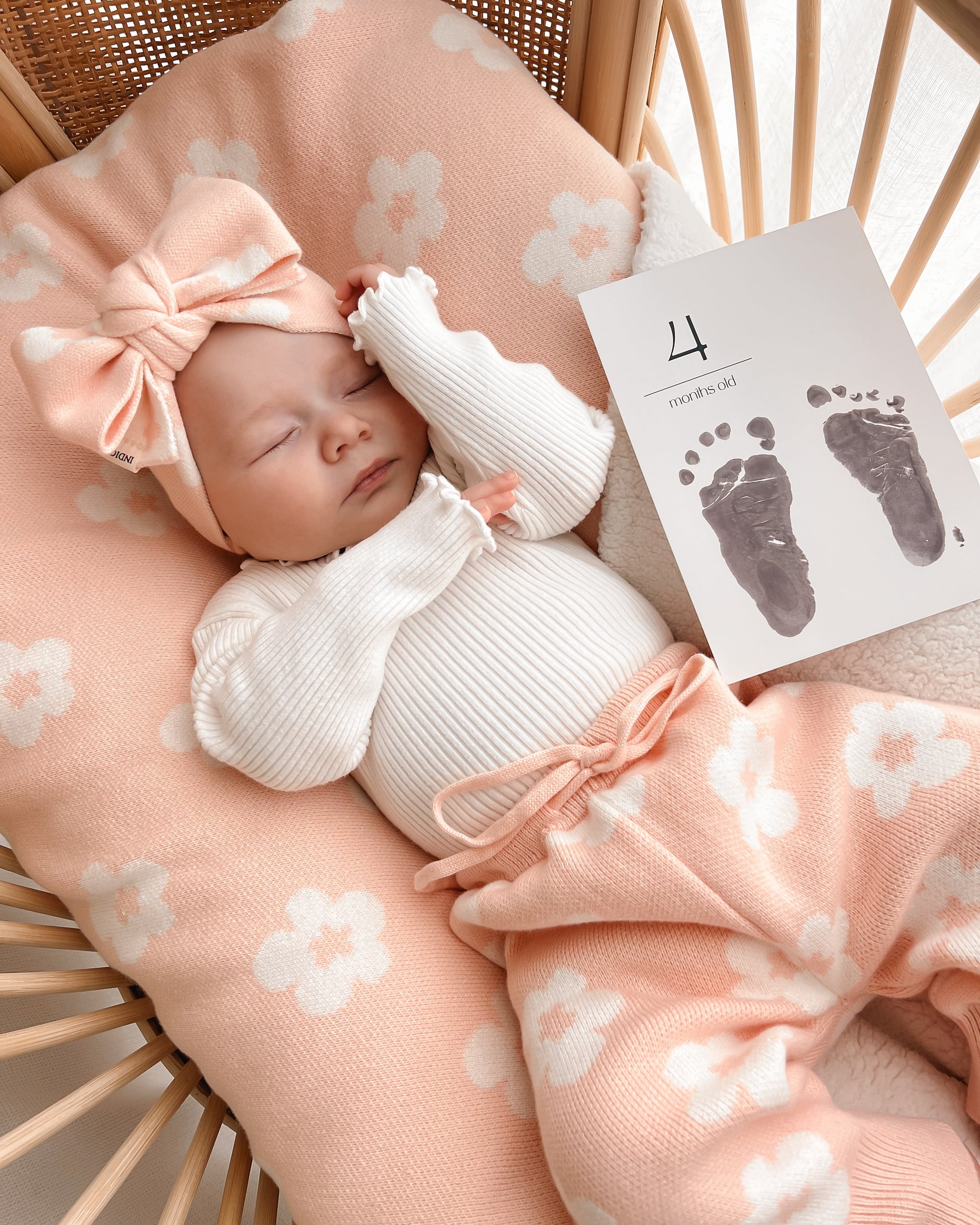 Footprint cards no mess baby safe 
